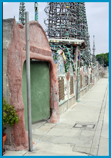 Mosaic Palisade at Rodia's Watts Towers